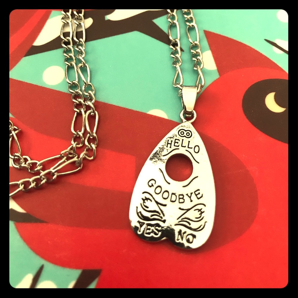 5/$30 🖤😱witchy goth ouija silver necklace
